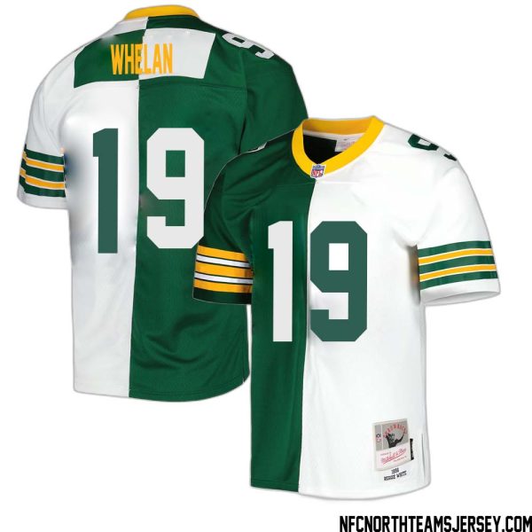 Daniel Whelan No 19 Green Bay Packers Mitchell & Ness 1996 Split Legacy Replica Jersey Green White