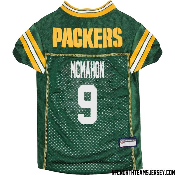 Jim Mcmahon No 9 Green Bay Packers Dog Jersey Green – Replica