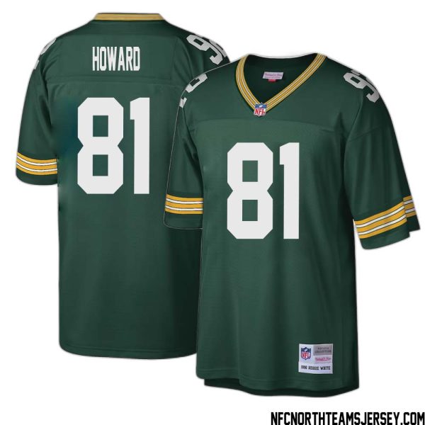Desmond Howard No 81 Green Bay Packers Mitchell & Ness Big & Tall 1996 Retired Player Replica Jersey Dark Green