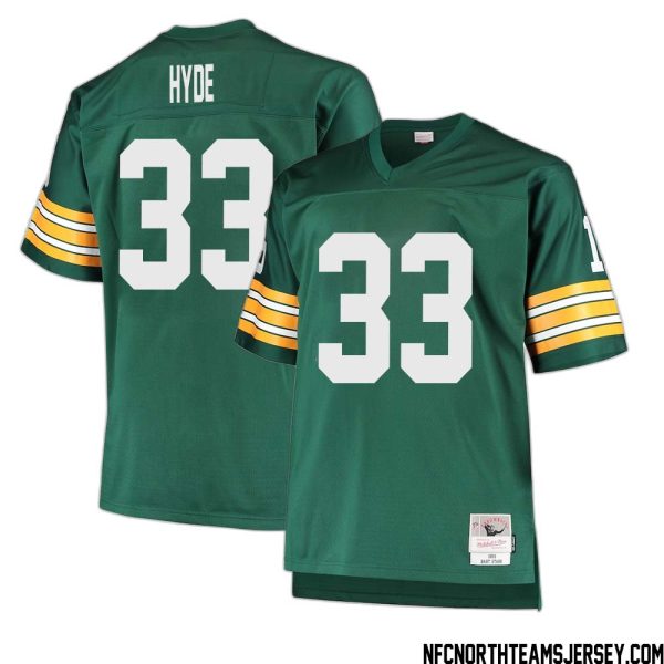 Micah Hyde No 33 Green Bay Packers Mitchell & Ness Big & Tall 1968 Retired Player Replica Jersey Green