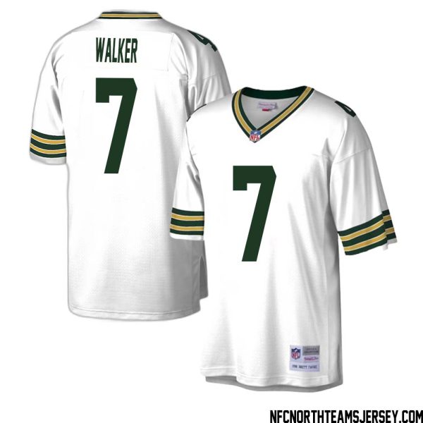 Quay Walker No 7 Green Bay Packers Mitchell & Ness Legacy Replica Jersey Green White