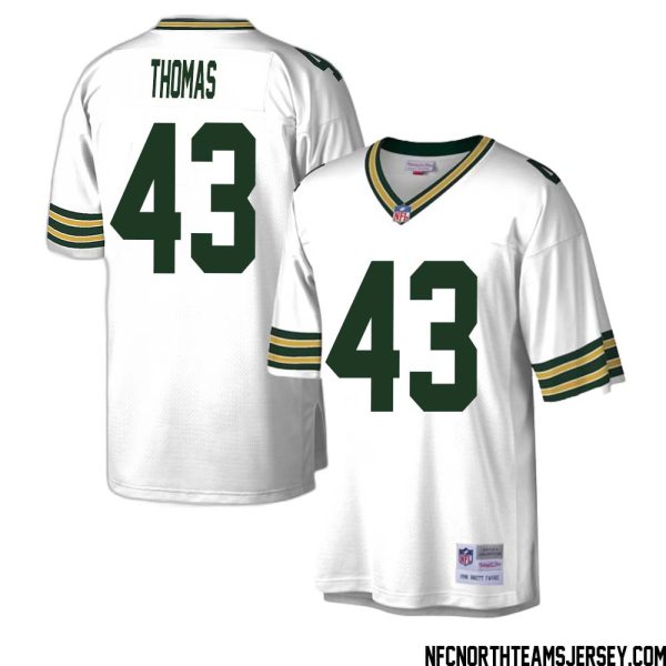 Kiondre Thomas No 43 Green Bay Packers Mitchell & Ness Legacy Replica Jersey Green White