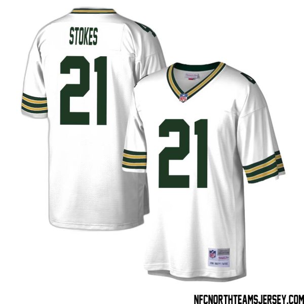 Eric Stokes No 21 Green Bay Packers Mitchell & Ness Legacy Replica Jersey Green White
