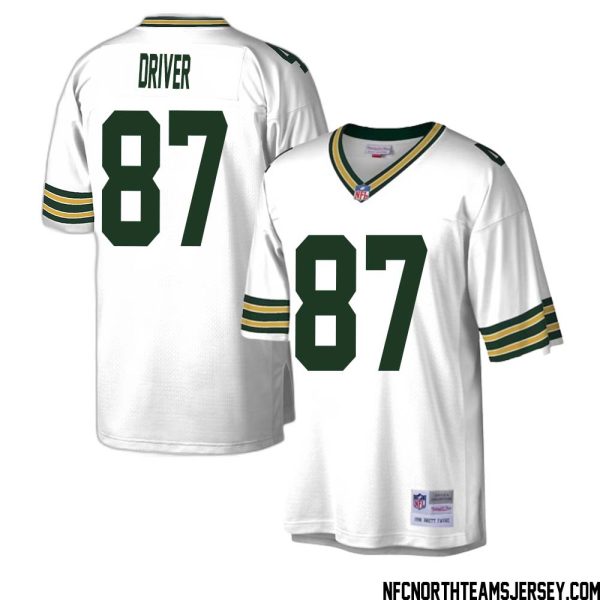 Donald Driver No 87 Green Bay Packers Mitchell & Ness Legacy Replica Jersey Green White