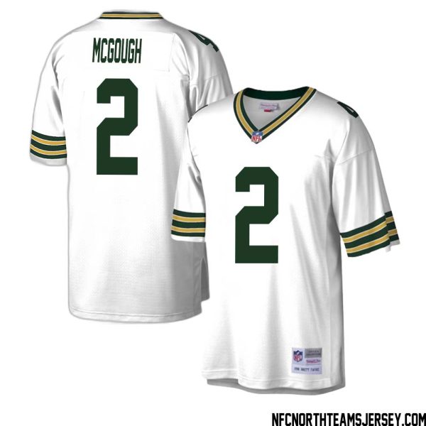 Alex Mcgough No 2 Green Bay Packers Mitchell & Ness Legacy Replica Jersey White