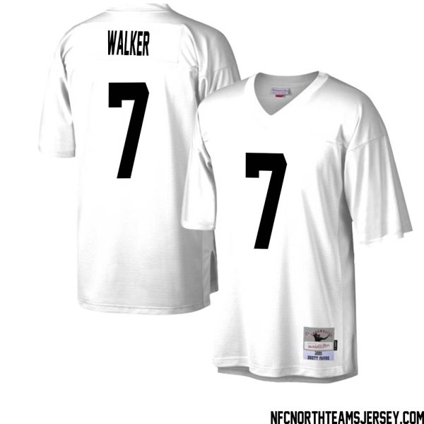 Quay Walker No 7 Green Bay Packers Mitchell & Ness Legacy Replica Jersey White