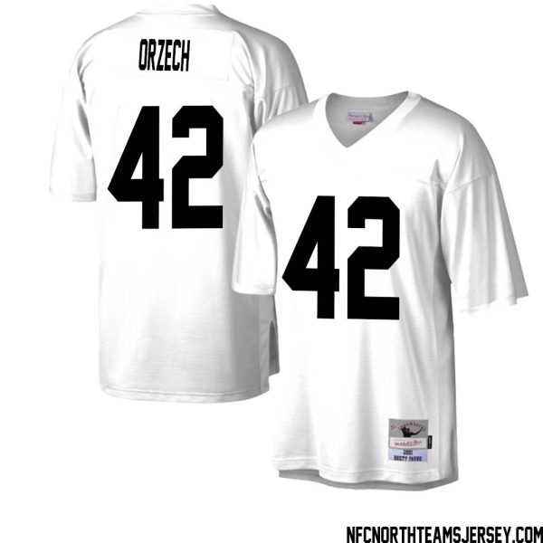 Matthew Orzech No 42 Green Bay Packers Mitchell & Ness Legacy Replica Jersey White
