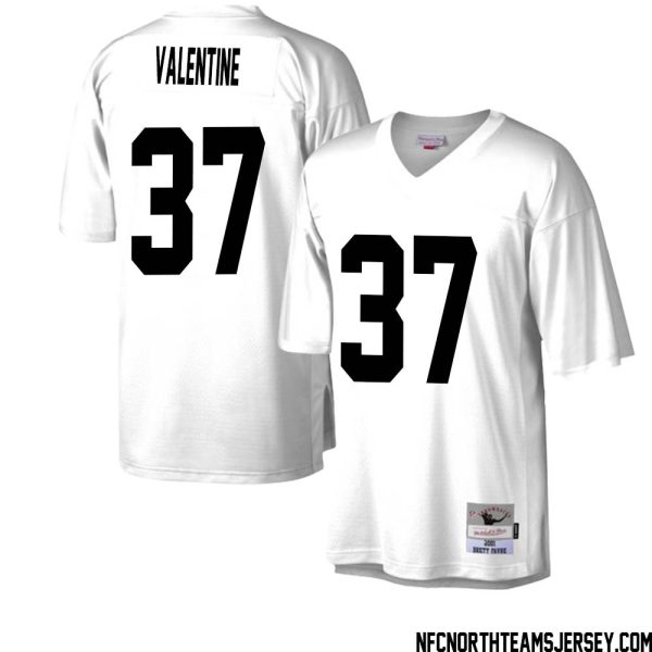 Carrington Valentine No 37 Green Bay Packers Mitchell & Ness Legacy Replica Jersey White