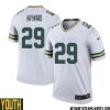 Carrington Valentine No 37 Green Bay Packers Color Rush Legend Jersey White Youth – Replica
