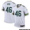 Lukas Van Ness No 90 Green Bay Packers Color Rush Legend Jersey White Mens – Replica