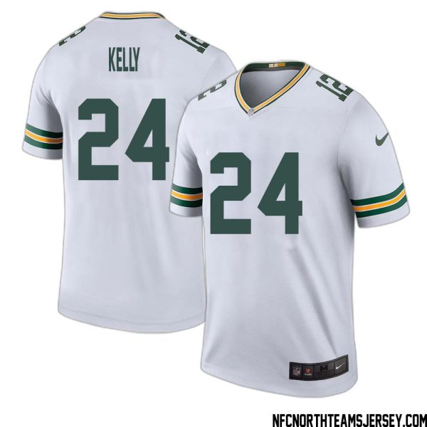 Kyu Kelly No 24 Green Bay Packers Color Rush Legend Jersey White Mens – Replica