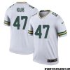 Kadeem Telfort No 77 Green Bay Packers Color Rush Legend Jersey White Mens – Replica