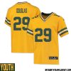 Rasheed Walker No 63 Davante Adams Green Bay Packers Inverted Legend Jersey Gold Youth – Replica