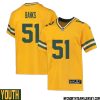 Kenny Clark No 97 Davante Adams Green Bay Packers Inverted Legend Jersey Gold Youth – Replica