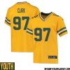 Keshawn Banks No 51 Davante Adams Green Bay Packers Inverted Legend Jersey Gold Youth – Replica