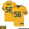 Kenny Clark No 97 Davante Adams Green Bay Packers Inverted Legend Jersey Gold Youth – Replica
