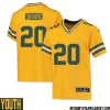 Chad Clifton No 76 Davante Adams Green Bay Packers Inverted Legend Jersey Gold Youth – Replica