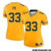 Mike Jordan No 79 Davante Adams Green Bay Packers Inverted Legend Jersey Gold Women – Replica