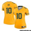 Jonathan Owens No 34 Davante Adams Green Bay Packers Inverted Legend Jersey Gold Women – Replica