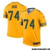 Dontayvion Wicks No 13 Davante Adams Green Bay Packers Inverted Legend Jersey Gold – Replica