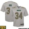 Jordan Love No 10 Green Bay Packers Atmosphere Jersey Grey Youth – Replica