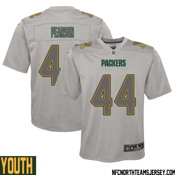 Henry Pearson No 44 Green Bay Packers Atmosphere Jersey Grey Youth – Replica