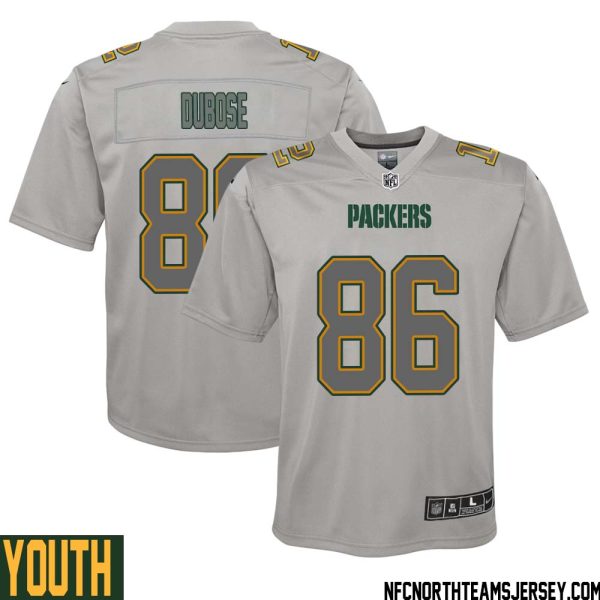 Grant Dubose No 86 Green Bay Packers Atmosphere Jersey Grey Youth – Replica