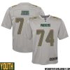Dontayvion Wicks No 13 Green Bay Packers Atmosphere Jersey Grey Youth – Replica