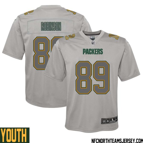 Dave Robinson No 89 Green Bay Packers Atmosphere Jersey Grey Youth – Replica