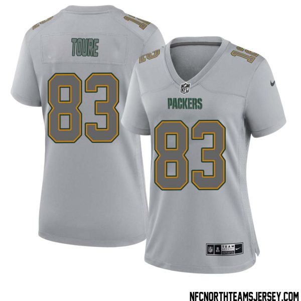 Samori Toure No 83 Green Bay Packers Atmosphere Jersey Grey Womens – Replica
