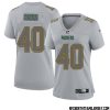 Preston Smith No 91 Green Bay Packers Atmosphere Jersey Grey Womens – Replica