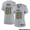 Josh Sitton No 71 Green Bay Packers Atmosphere Jersey Grey Womens – Replica