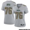 Jonathan Ford No 99 Green Bay Packers Atmosphere Jersey Grey Womens – Replica