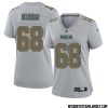 Gilbert Brown No 93 Green Bay Packers Atmosphere Jersey Grey Womens – Replica