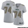 Emanuel Wilson No 31 Green Bay Packers Atmosphere Jersey Grey Womens – Replica