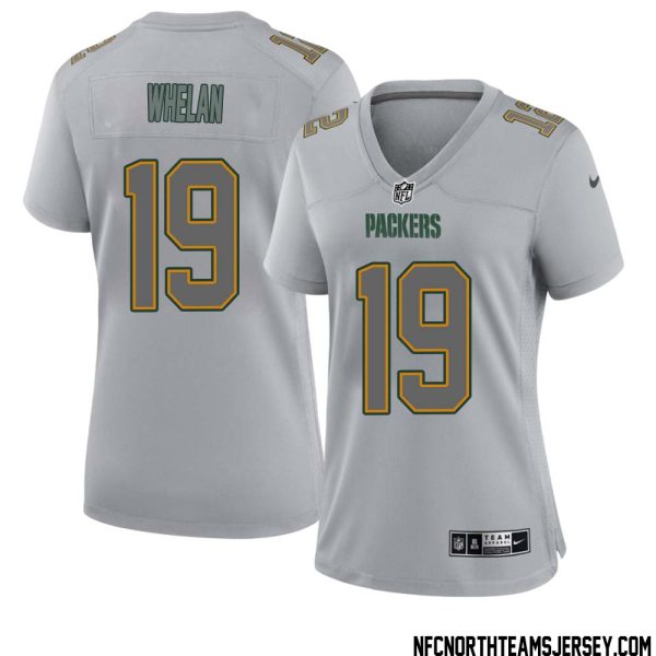 Daniel Whelan No 19 Green Bay Packers Atmosphere Jersey Grey Womens – Replica