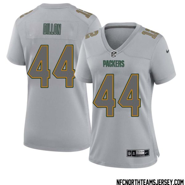 Bobby Dillon No 44 Green Bay Packers Atmosphere Jersey Grey Womens – Replica