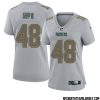 Bo Melton No 80 Green Bay Packers Atmosphere Jersey Grey Womens – Replica