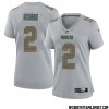 Anders Carlson No 17 Green Bay Packers Atmosphere Jersey Grey Womens – Replica