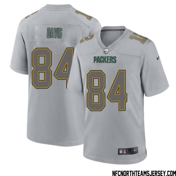 Tyler Davis No 84 Green Bay Packers Atmosphere Jersey Grey Mens – Replica