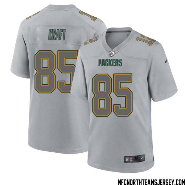 Tucker Kraft No 85 Green Bay Packers Atmosphere Jersey Grey Mens – Replica