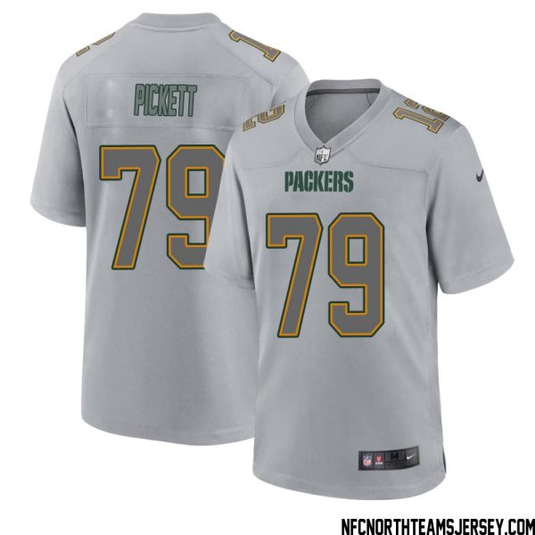 Ryan Pickett No 79 Green Bay Packers Atmosphere Jersey Grey Mens – Replica