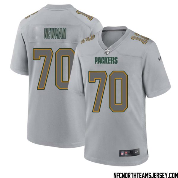 Royce Newman No 70 Green Bay Packers Atmosphere Jersey Grey Mens – Replica