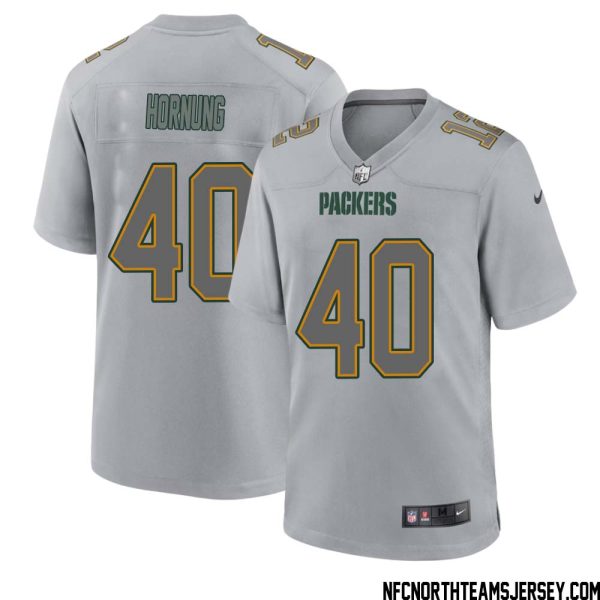Paul Hornung No 40 Green Bay Packers Atmosphere Jersey Grey Mens – Replica