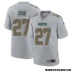 Morgan Burnett No 42 Green Bay Packers Atmosphere Jersey Grey Mens – Replica