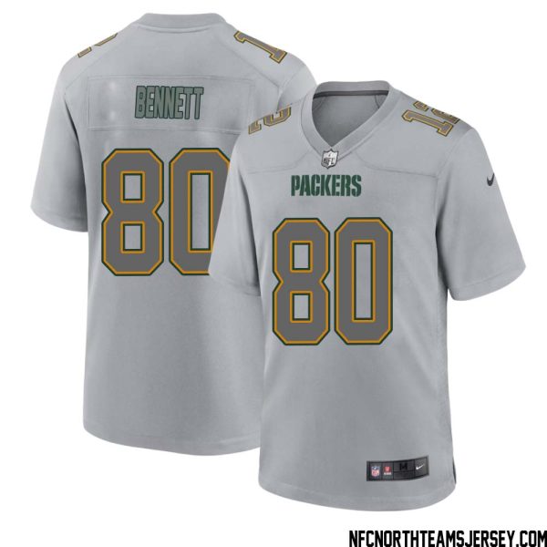 Martellus Bennett No 80 Green Bay Packers Atmosphere Jersey Grey Mens – Replica