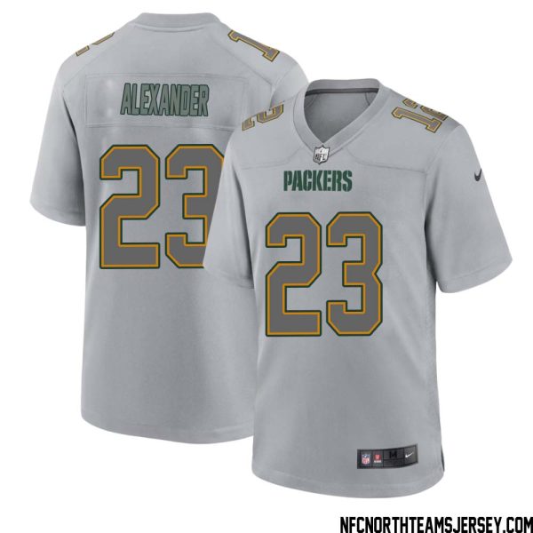 Jaire Alexander No 23 Green Bay Packers Atmosphere Jersey Grey Mens – Replica