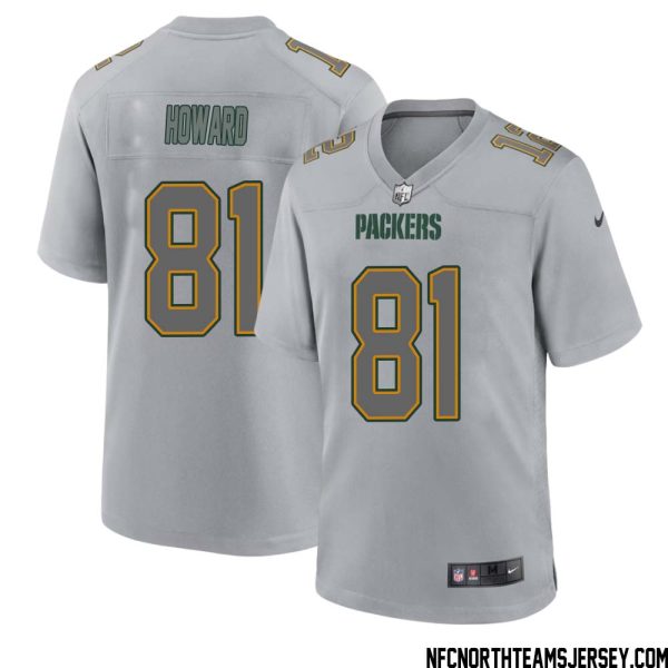 Desmond Howard No 81 Green Bay Packers Atmosphere Jersey Grey Mens – Replica