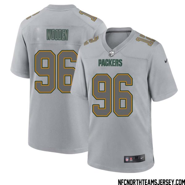 Colby Wooden No 96 Green Bay Packers Atmosphere Jersey Grey Mens – Replica