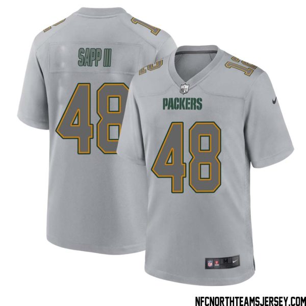 Benny Sapp Iii No 48 Green Bay Packers Atmosphere Jersey Grey Mens – Replica